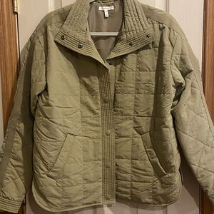 Womens olive bomber style coat